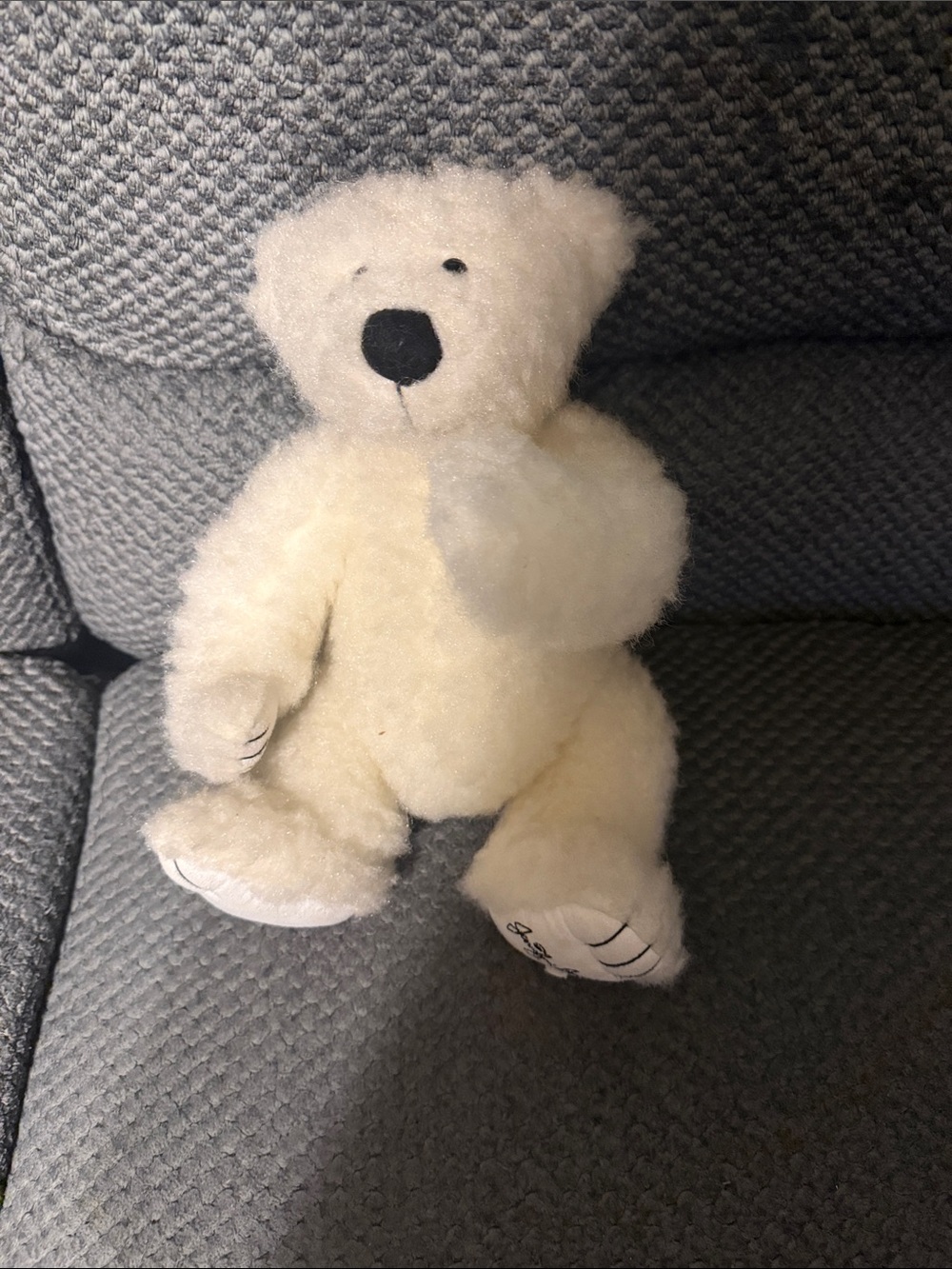 Boyds Bears Cream White Plush Teddy Bear
